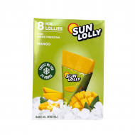 Sun Lolly Mango Ice Lollies 8 Pieces 